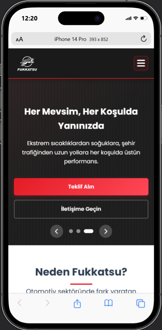 FUKKATSU LLC – Korporativ Veb Platforma Mobile