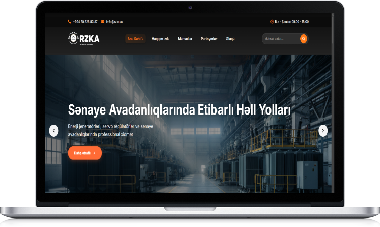 RZKA.INFO – Korporativ və Dinamik Veb Platforma